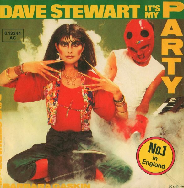 Dave Stewart With Barbara Gaskin - Its My Party  [7 Vinyl Single] | Stiff Records | Germany, 1981 | EX/VG+