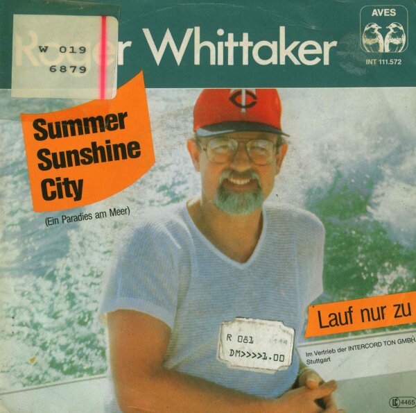 Roger Whittaker - Summer Sunshine City (Ein Paradies Am Meer) / Lauf Nur Zu [7 Vinyl Single] | AVES | Germany, 1982 | Red Colored Vinyl | VG+/VG