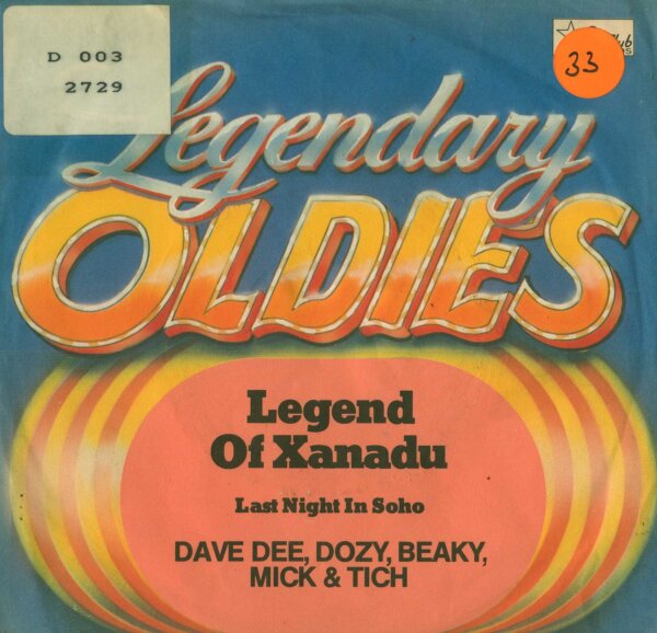 Dave Dee, Dozy, Beaky, Mick & Tich - Legendary Oldies - Legend Of Xanadu / Last Night In Soho [7 Vinyl Single] | Star Club | VG+/VG