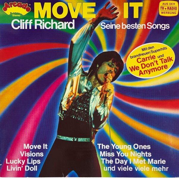 Cliff Richard - Move It - Seine Besten Songs [LP] | Arcade - ADE G 85 | Germany, 1980 | NM/EX