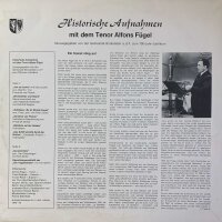 Alfons Fügel - Historische Aufnahmen [LP] |...