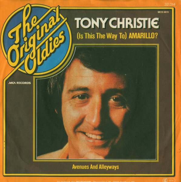 Tony Christie - (Is This The Way To) Amarillo [7 Vinyl Single] | MCA Records | Germany, 1977 | EX/EX