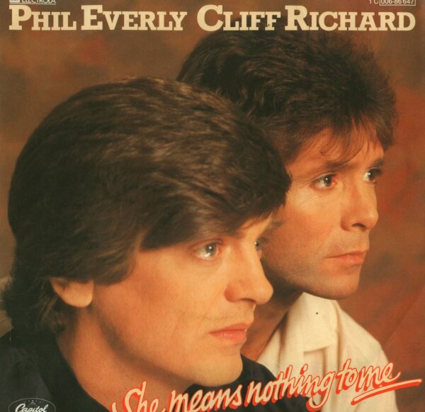 Phil Everly, Cliff Richard - She Means Nothing To Me [7 Vinyl Single] | Capitol Records | Germany, 1982 | NM/VG+