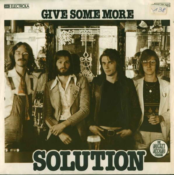 Solution - Give Some More [7 Vinyl Single] | The Rocket Record Company | Germany, 1978 | EX/VG+