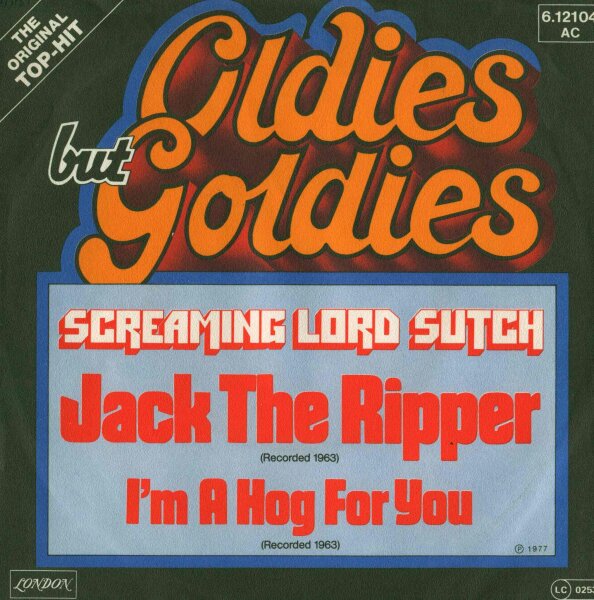 Screaming Lord Sutch - Jack The Ripper / Im A Hog For You [7 Vinyl Single] | London Enterprise | VG+/VG